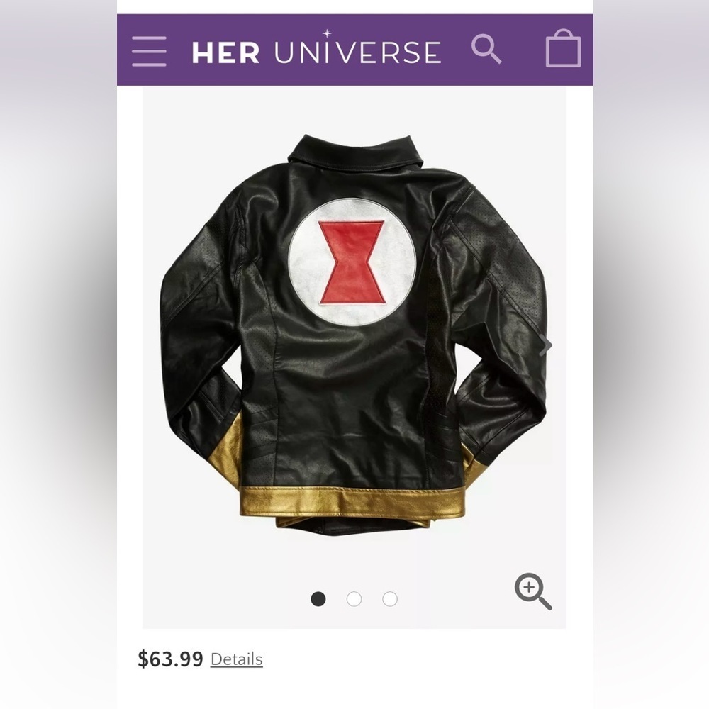 NWOT Marvel Black Widow by Her Universe jacket - Picture 7 of 8